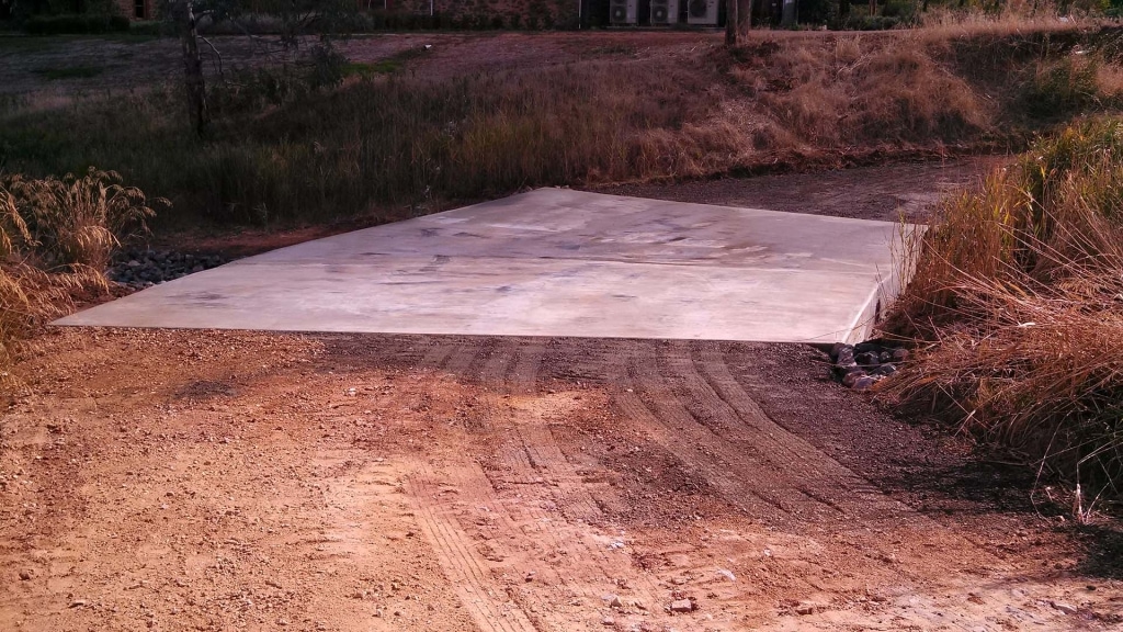 Light Regional Council concreting after